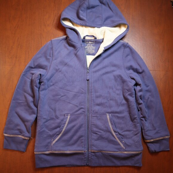 L.L.Bean Boys Full Zip Hoodie – Blue – Size M (10–12) - Picture 1 of 9